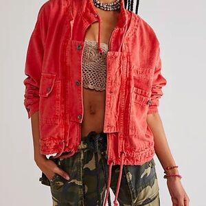 FREE PEOPLE SZ S DAHLIA UTILITY JACKET